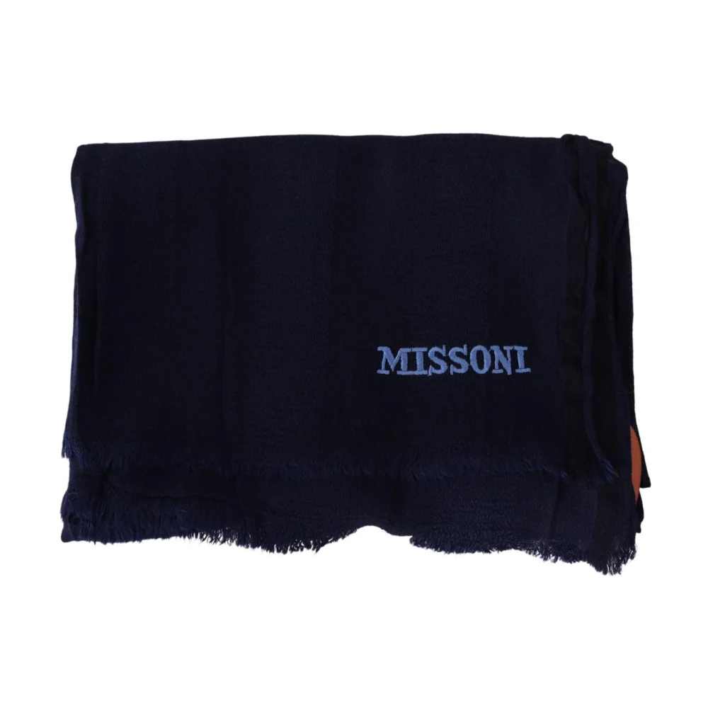 Missoni Gorgeous Neck Wrap Scarf - Unisex - Winter Scarves - Blue - One Size - Accessories - Image 3