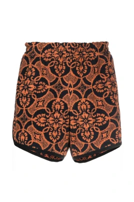 Graphic-Print Track Shorts