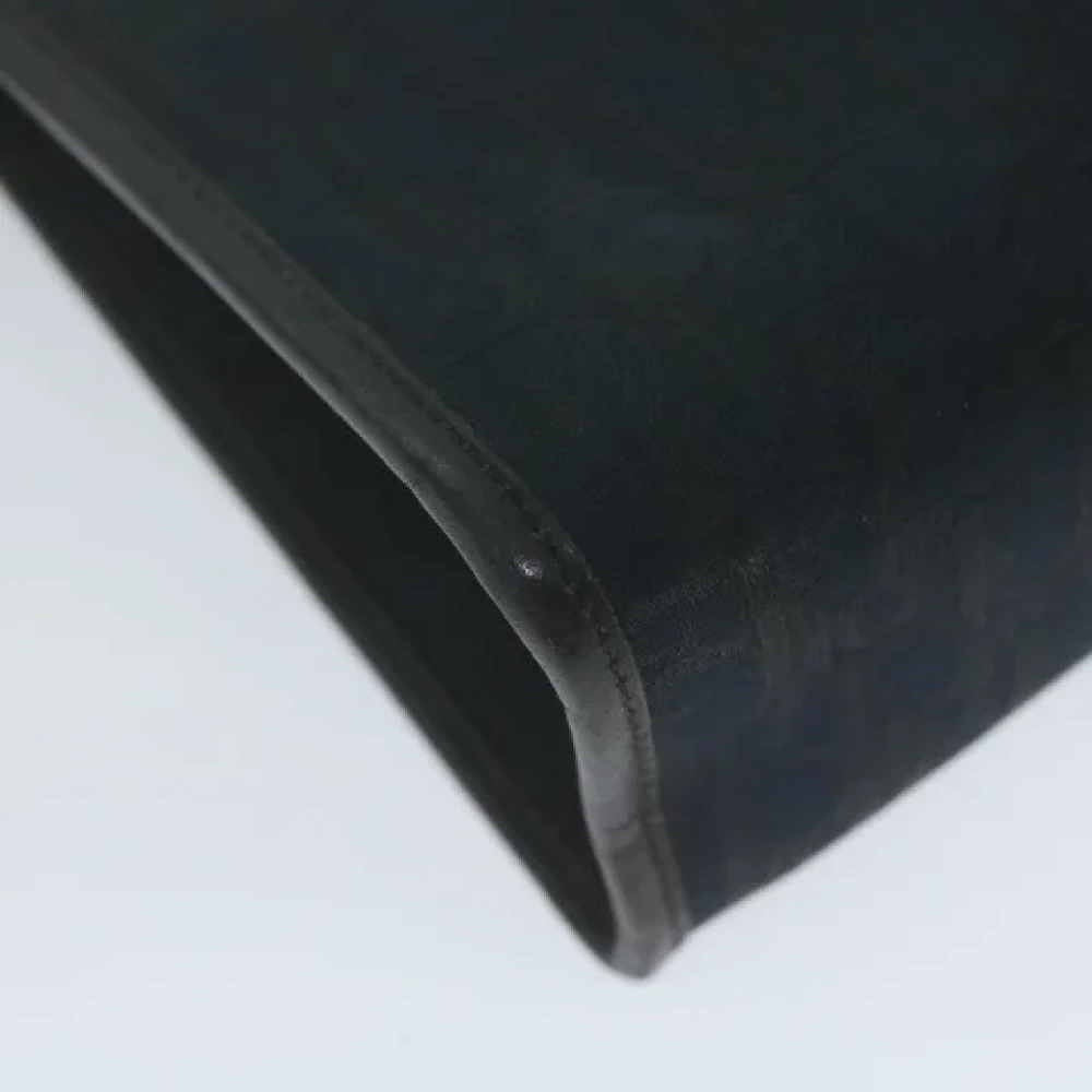 Dior Vintage Pre-owned Canvas clutches Blue Dames