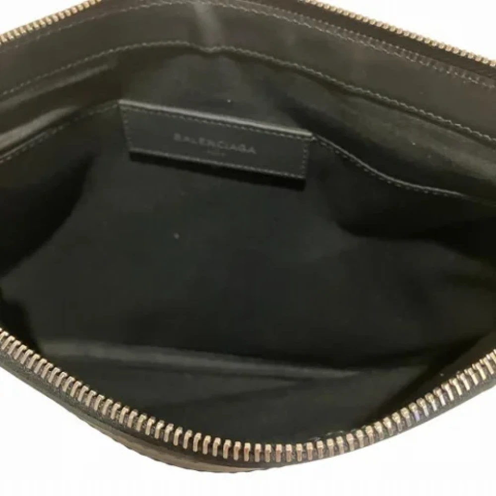 Balenciaga Vintage Pre-owned Canvas clutches Beige Dames