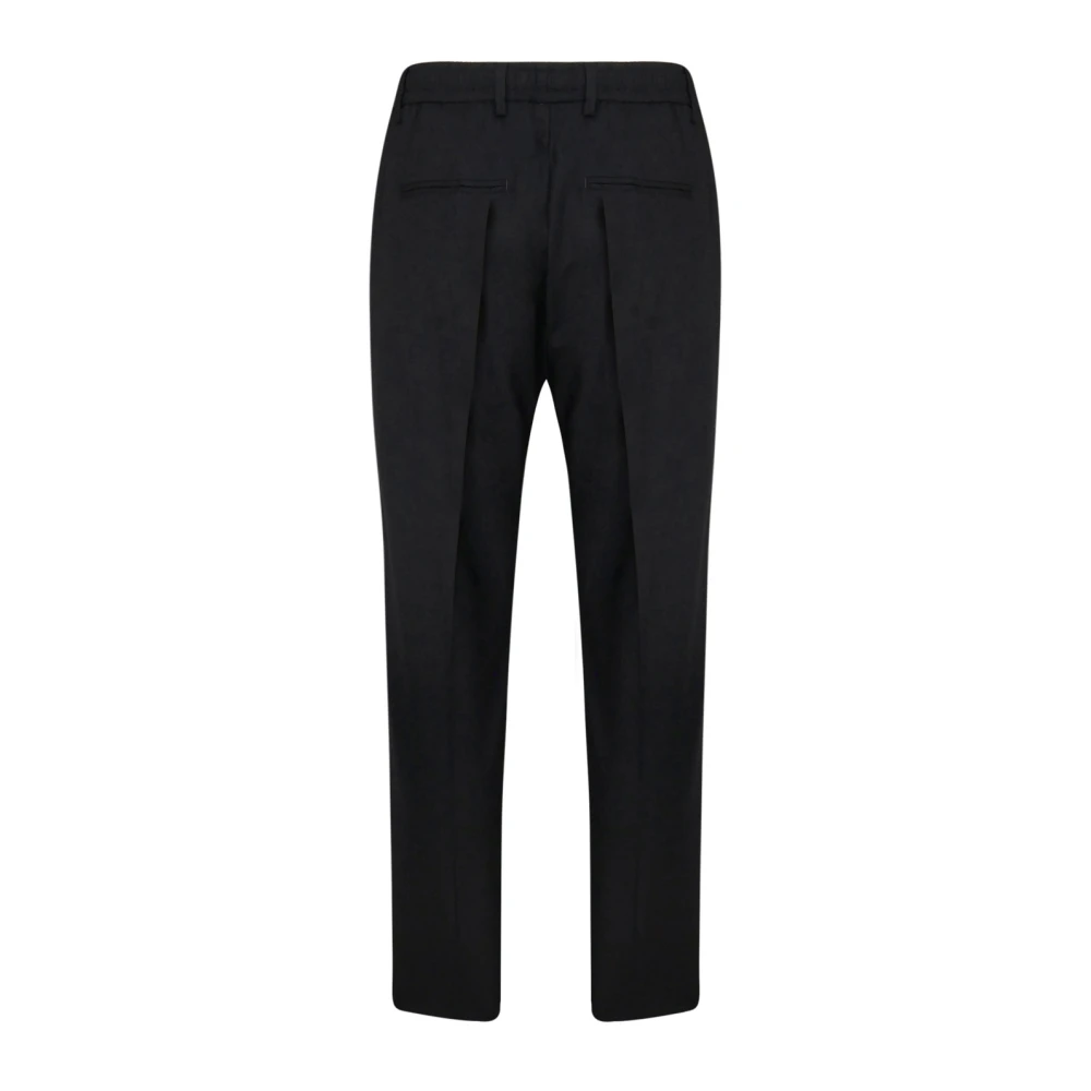 Liu Jo Zwarte Wollen Blend Ritsbroek Black Heren