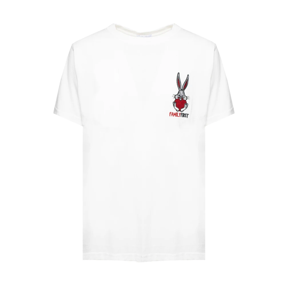 Family First B-Hugs Crewneck T-shirt met Bugs Bunny White Heren