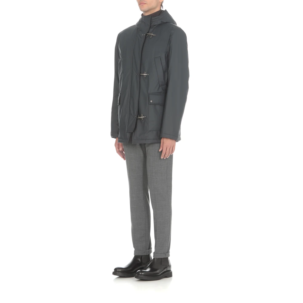 Dondup Grijze Corduroy Broek met Knoopsluiting Gray Heren