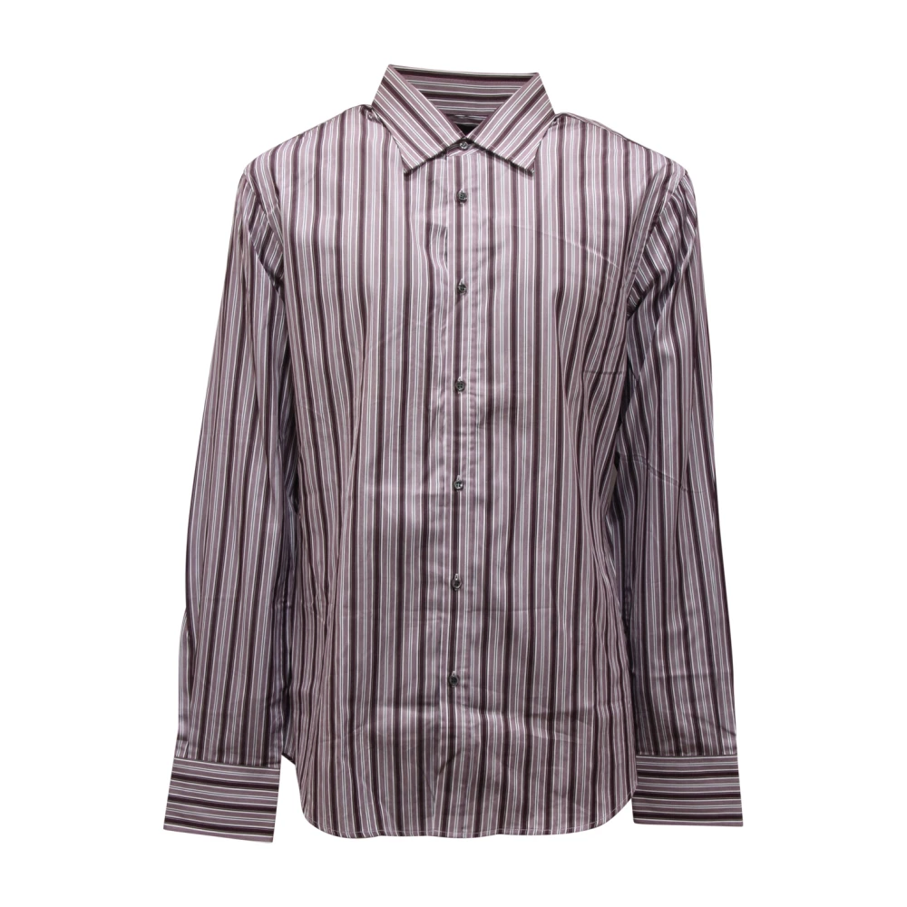 Dsquared2 Purple Casual Shirts, Male, Xl, Italian Striped Shirt