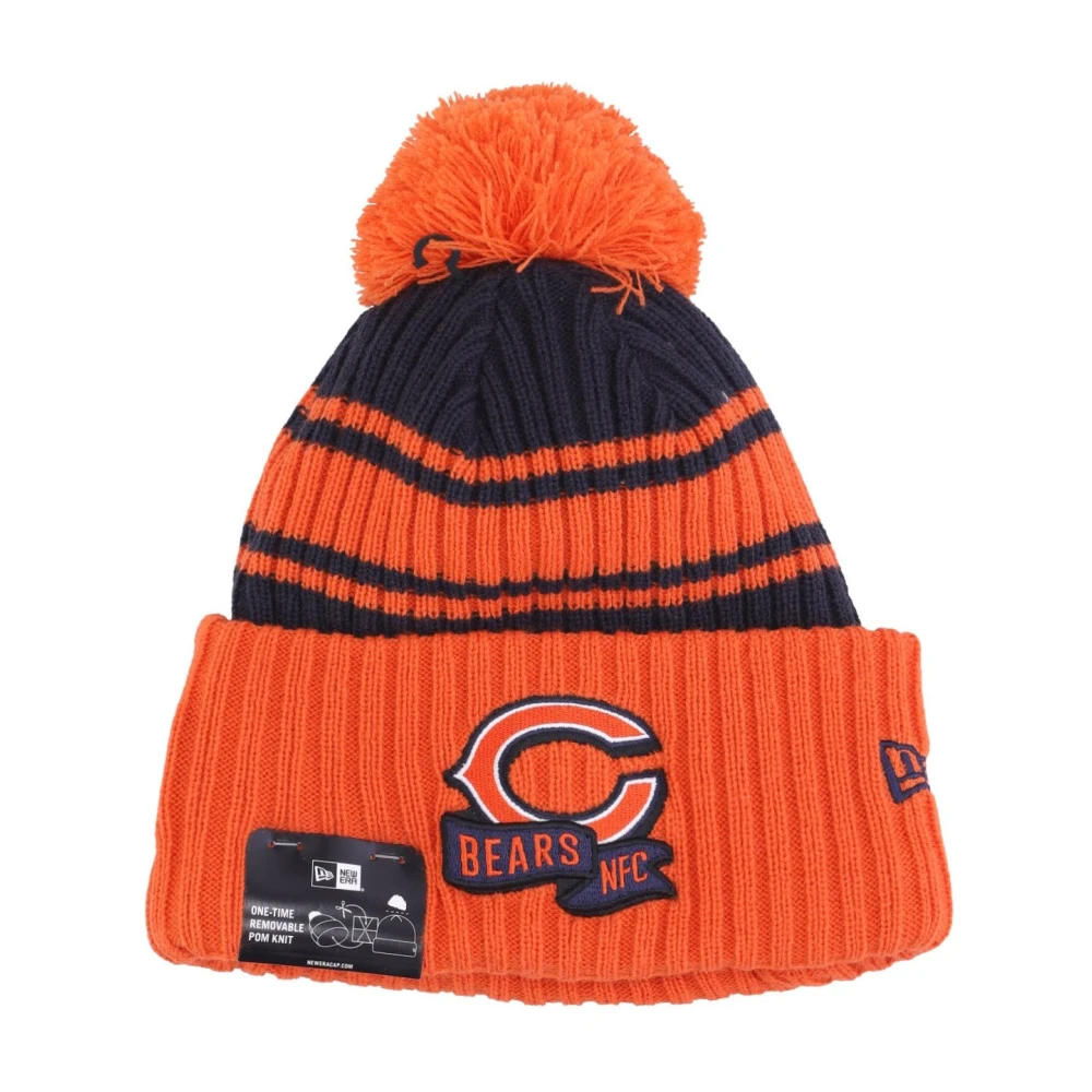 New era Chicago Bears Pom Beanie Hat Multicolor Unisex