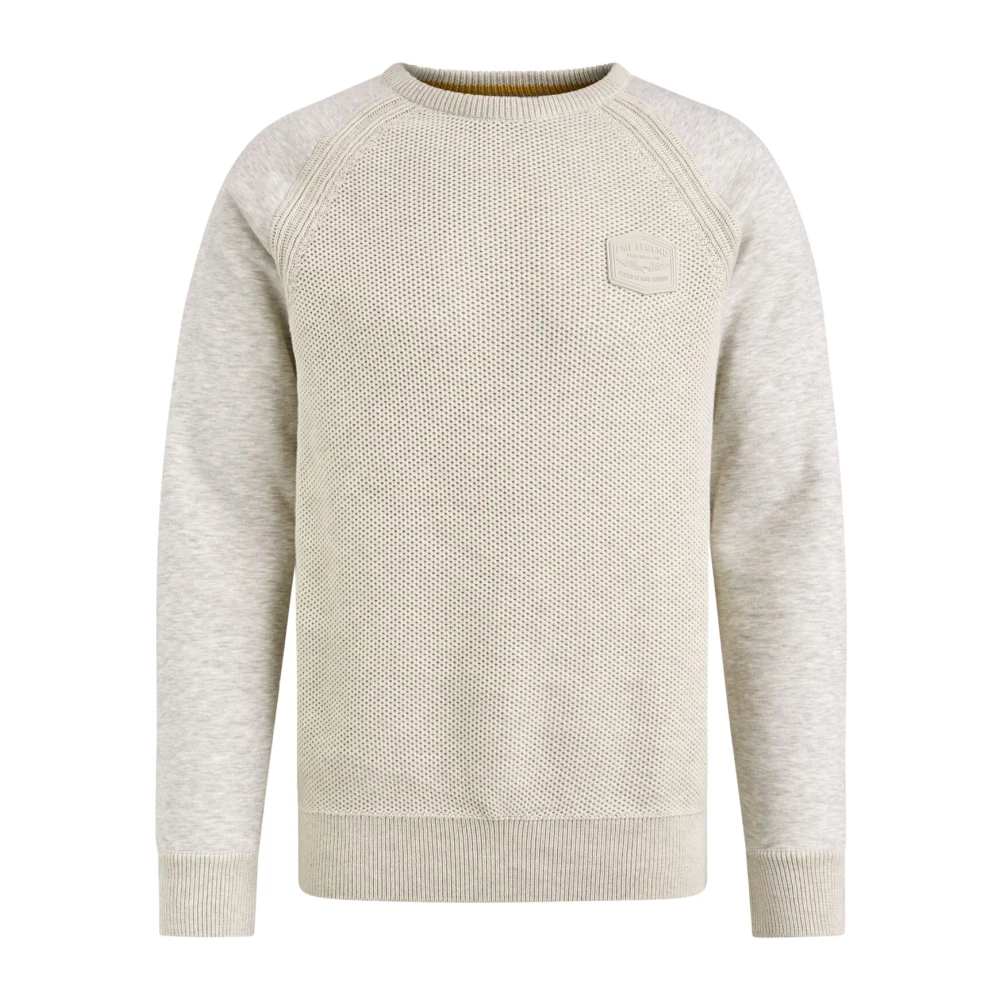 PME Legend Gebreide Sweat Combinatie Beige Heren