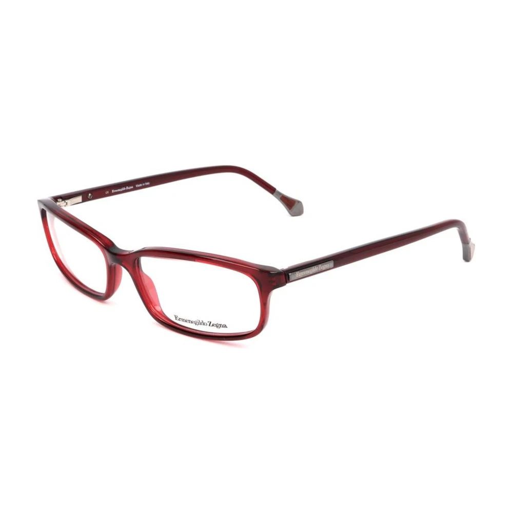 Ermenegildo Zegna Rode plastic montuur met wijzerplaat Red Unisex