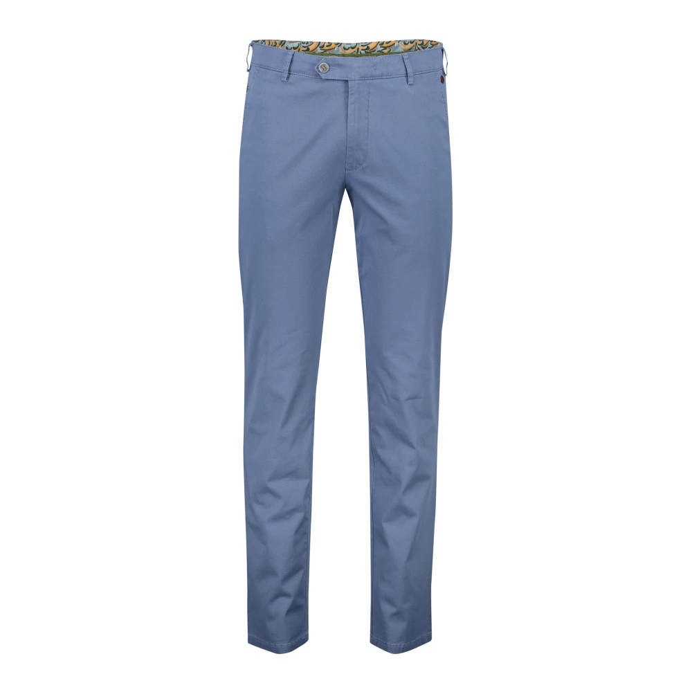Meyer Blauwe katoenen chino broek Blue Heren