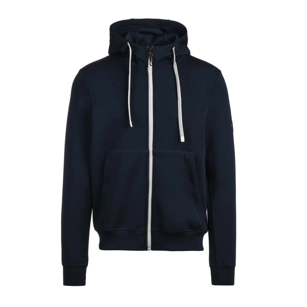 People of Shibuya Blauwe Technische Rits Hoodie Blue Heren