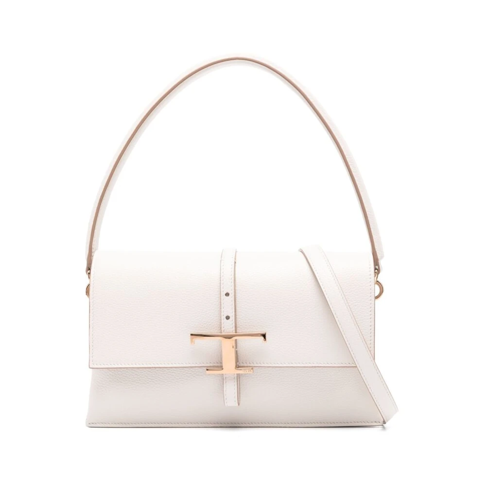 TOD'S Stijlvolle Schoudertas met Handvat White Dames