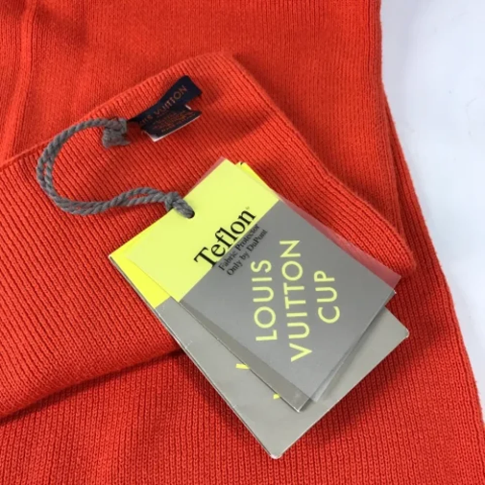 Louis Vuitton Vintage Pre-owned Cotton scarves Orange Dames