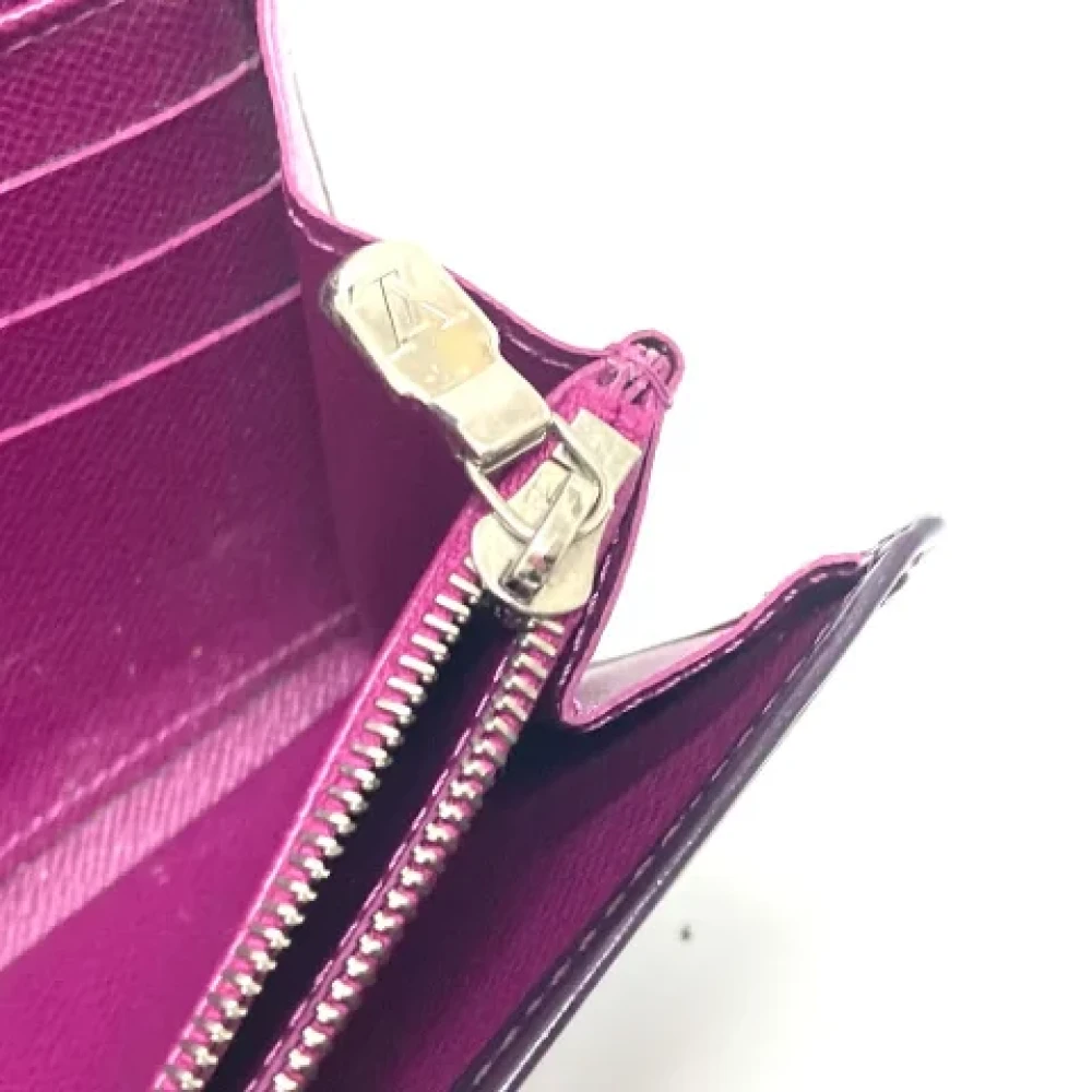 Louis Vuitton Vintage Pre-owned Leather wallets Purple Dames