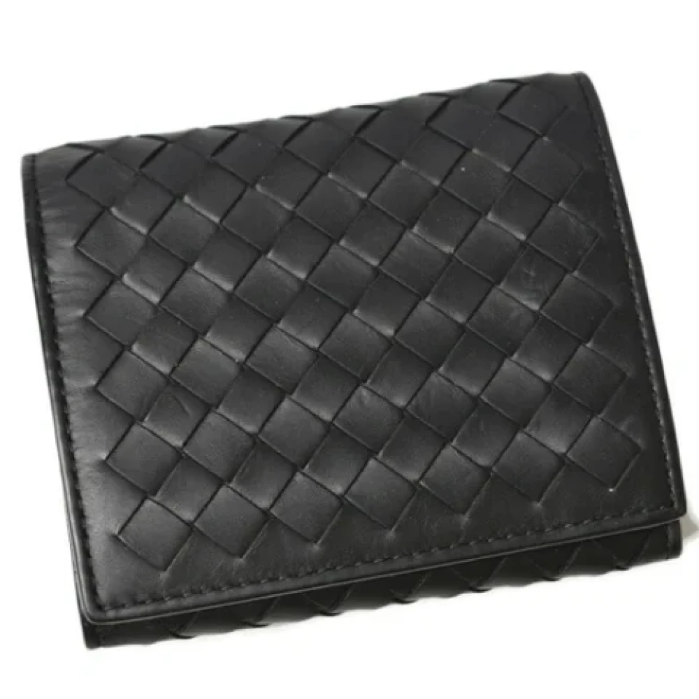 Bottega Veneta Vintage Pre-owned Leather wallets Black Heren