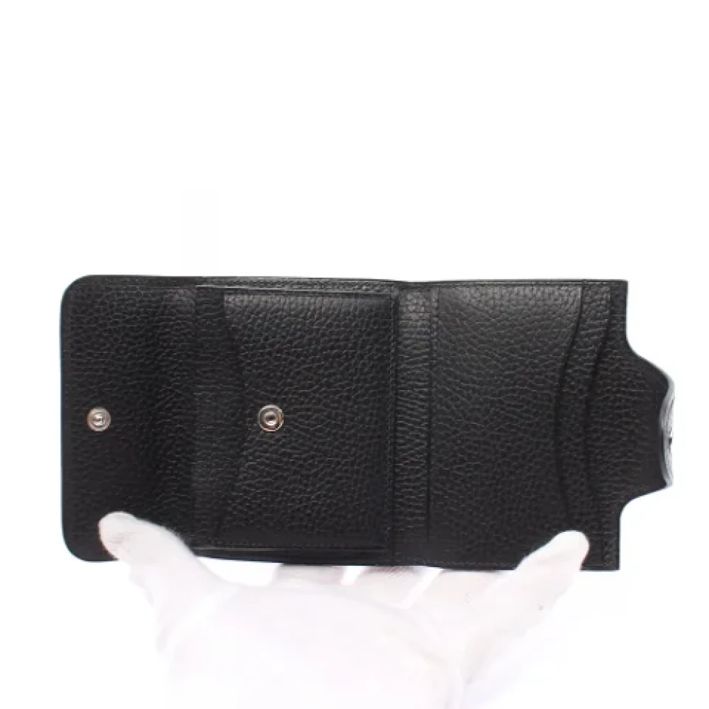 Hermès Vintage Pre-owned Fabric wallets Black Dames