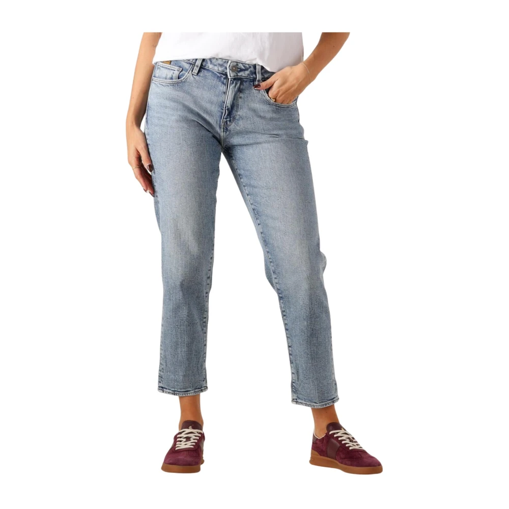 G-Star Women's Blue Cropped Jeans, W29 L32, Kate Boyfriend Jeans