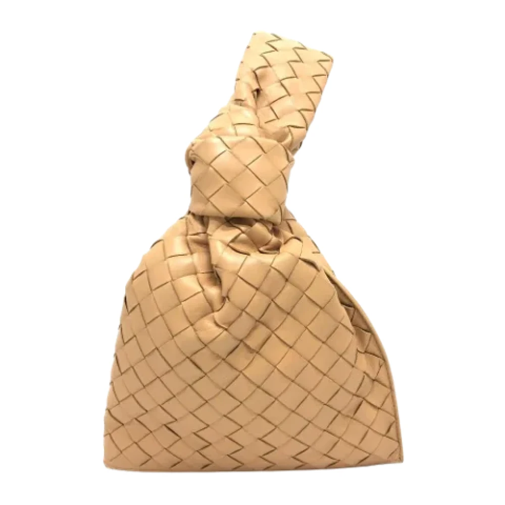 Bottega Veneta Vintage Pre-owned Leather handbags Beige Dames