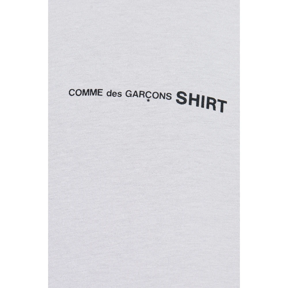 Comme des Garçons T-shirt met bedrukt logo Gray Heren