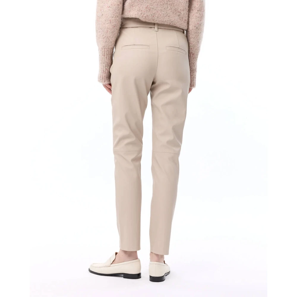 Knit-ted Stijlvolle Broek Francis Beige Dames