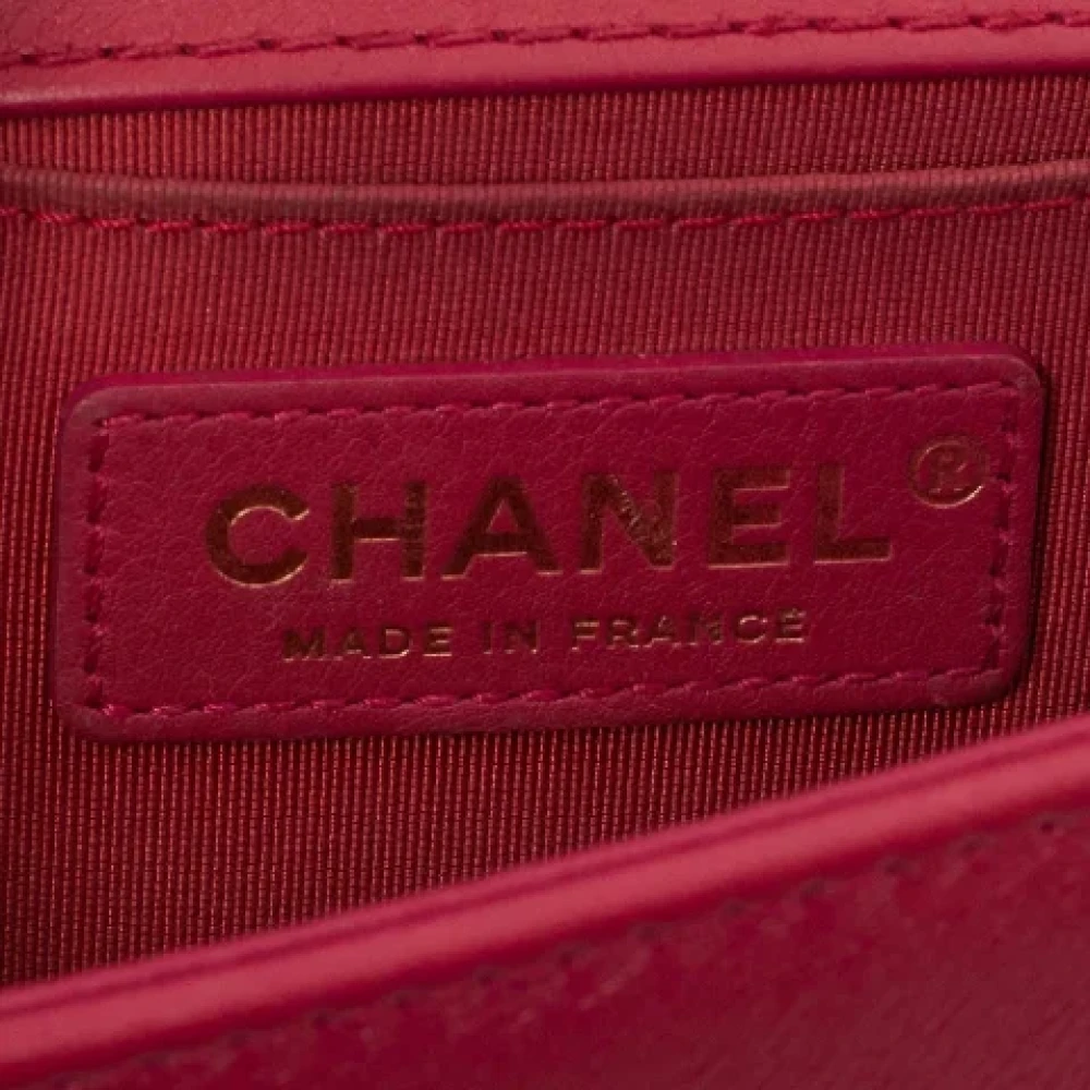 Chanel Vintage Pre-owned Leather handbags Pink Dames