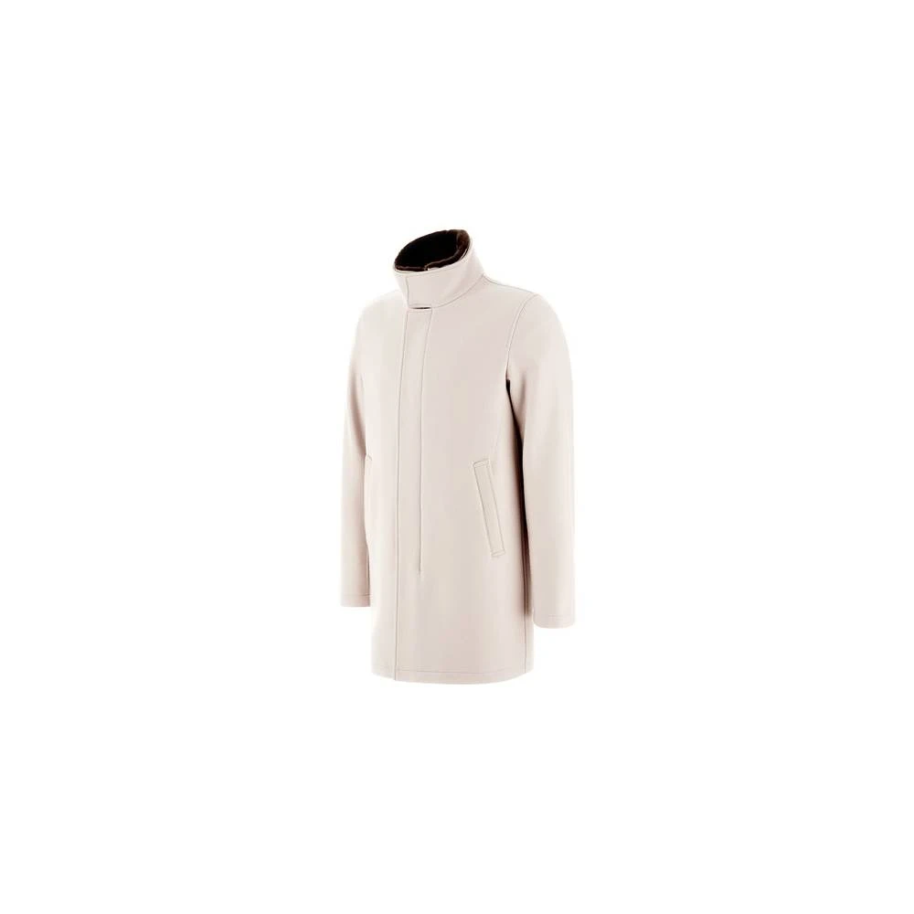 Herno Faux Fur Autojas met Kraag White Heren