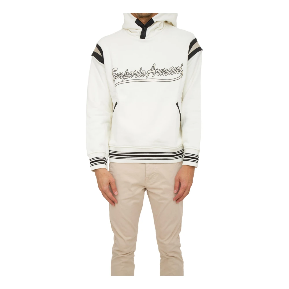 Emporio Armani Uomo Bianco Felpe, M, New,
