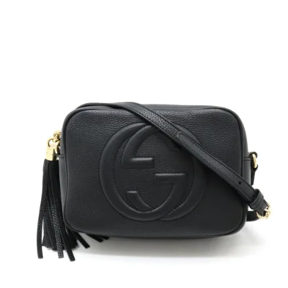 Gucci Vintage Pre-owned Leather gucci-bags Black Dames
