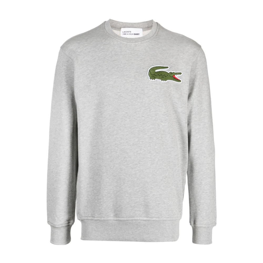 Comme des Garçons Croco Maxi Logo Sweatshirt Gray Heren