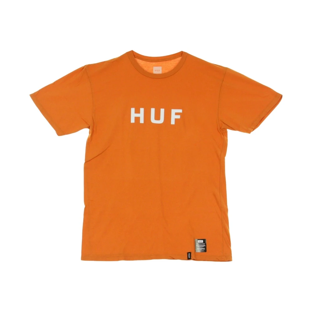 Huf Men's Orange T-Shirts, Xl, Rust Logo T-Shirt