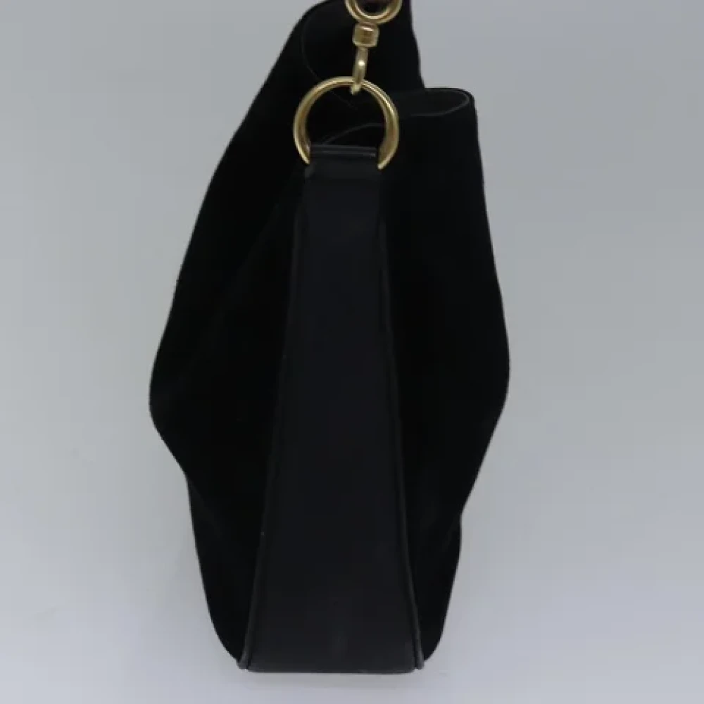 Gucci Vintage Pre-owned Suede handbags Black Dames