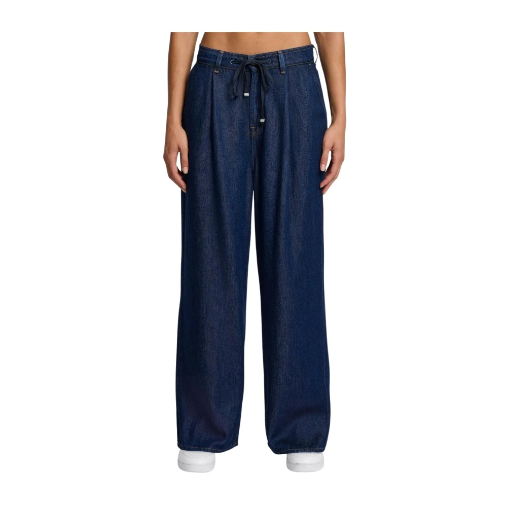 7 For All Mankind Blue Straight Fit Jeans, Female, W28, Tilda Pant