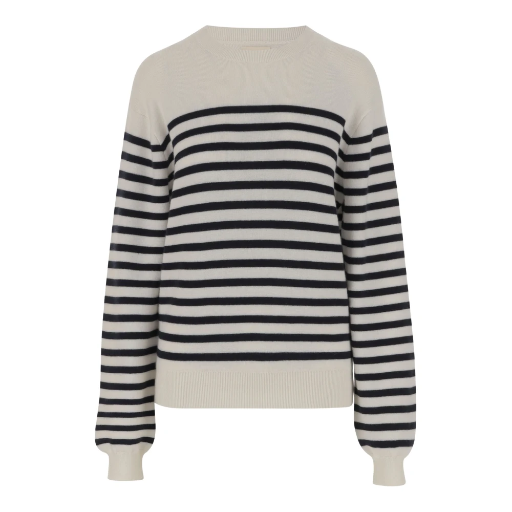 Khaite Gestreepte Cashmere Crew Neck Sweater Multicolor Dames
