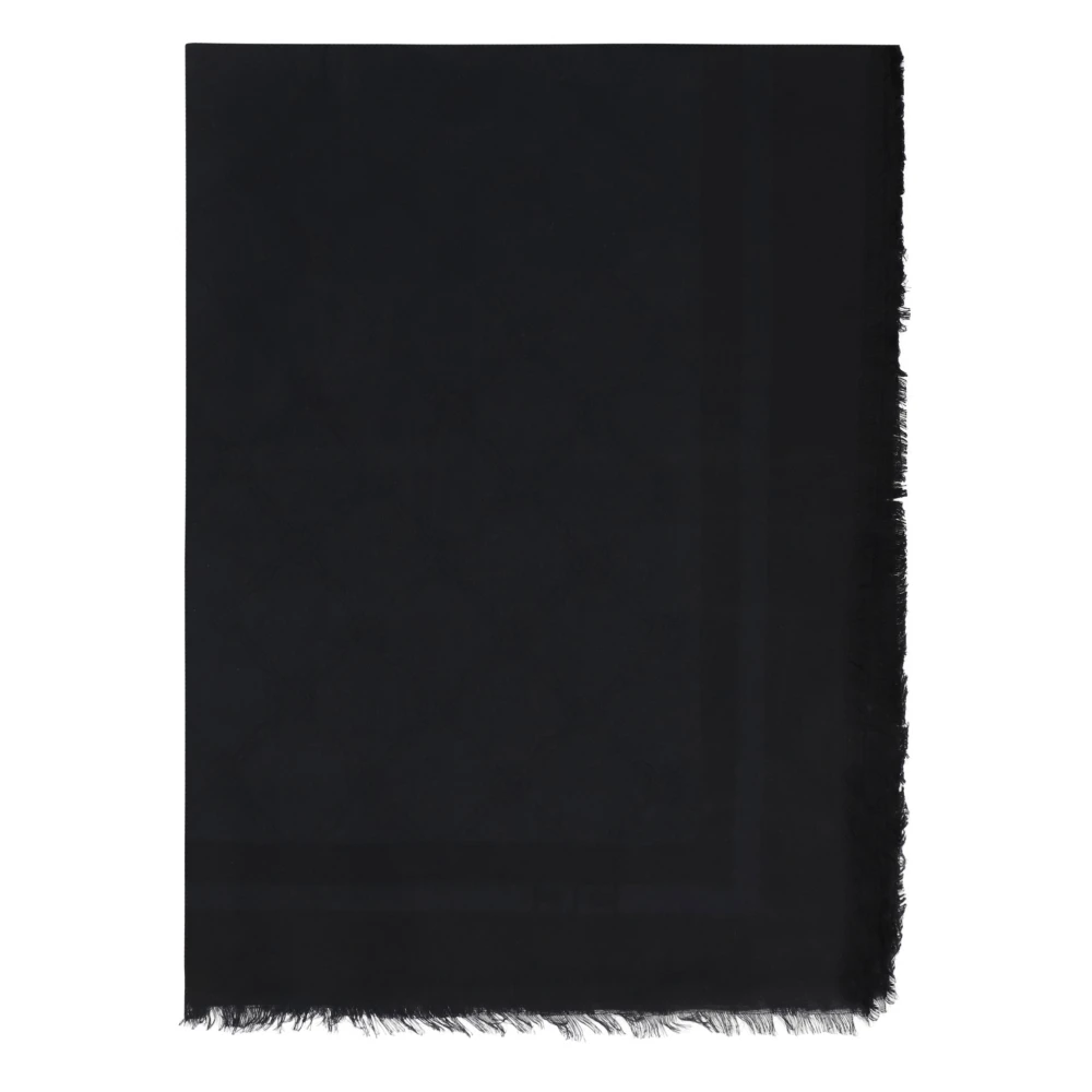 Elisabetta Franchi Stijlvolle Modal Viscose Blend Sjaal Black Dames