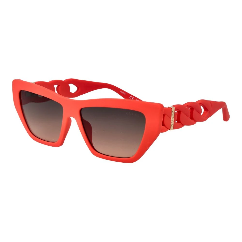 Guess Donna Rosso Occhiali Da Sole Cat Eye Rossi - Immagine 3