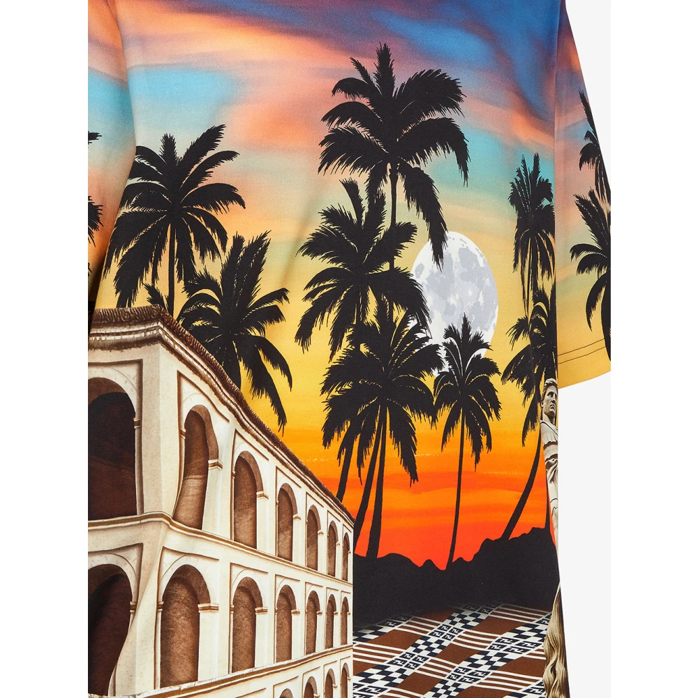 Fendi Zomer in Roma T-shirt Multicolor Heren