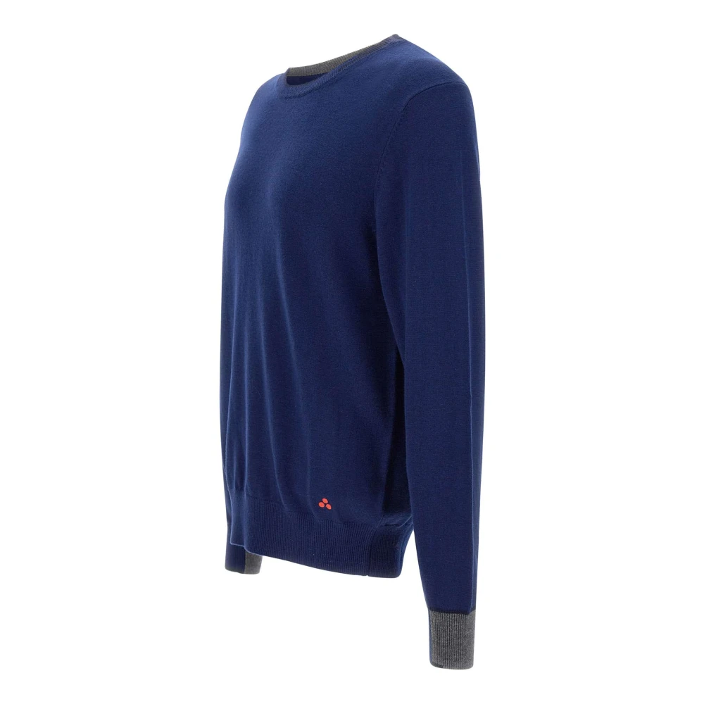 Peuterey Marlon Heren Wollen Trui Blue Heren