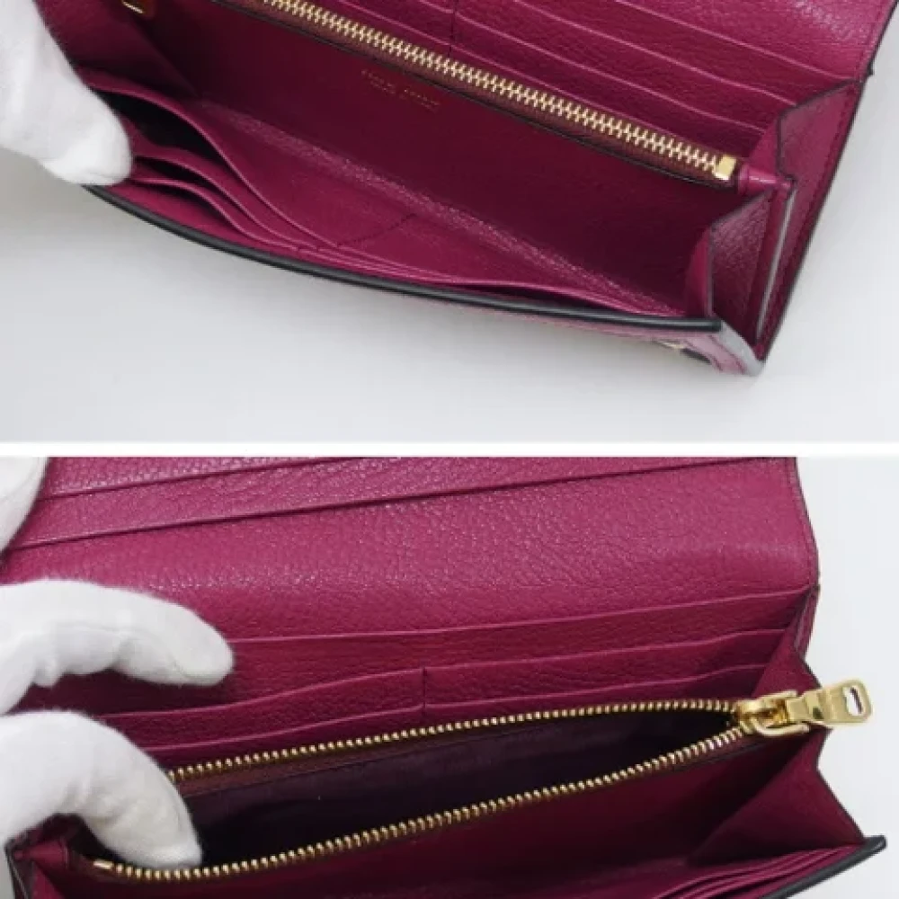 Miu Pre-owned Canvas wallets Multicolor Dames