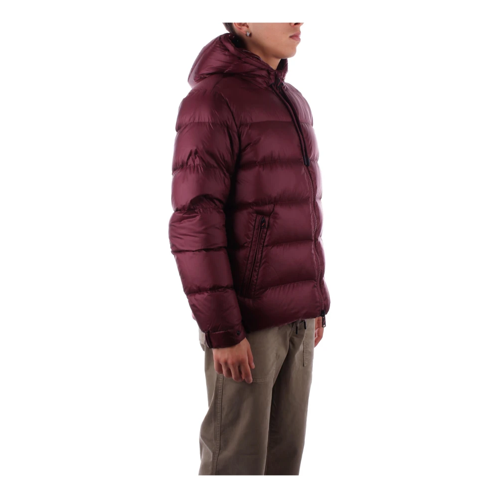 Afterlabel Bordeaux Hooded Jas met Ritszakken Red Heren