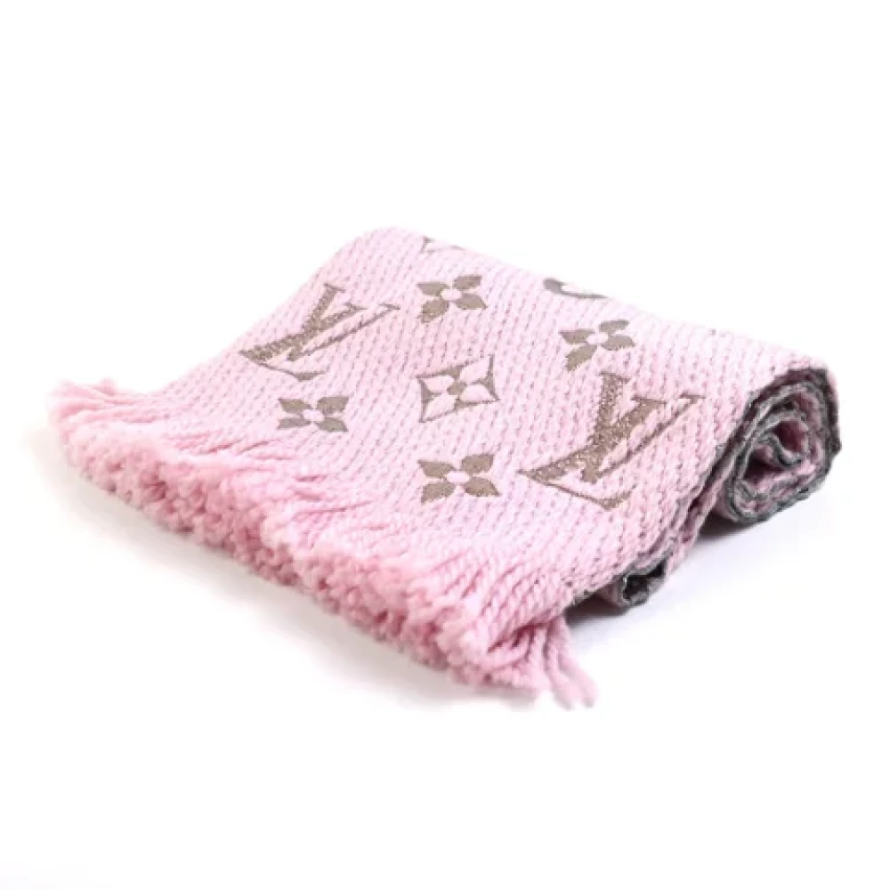 Louis Vuitton Vintage Pre-owned Silk scarves Pink Dames