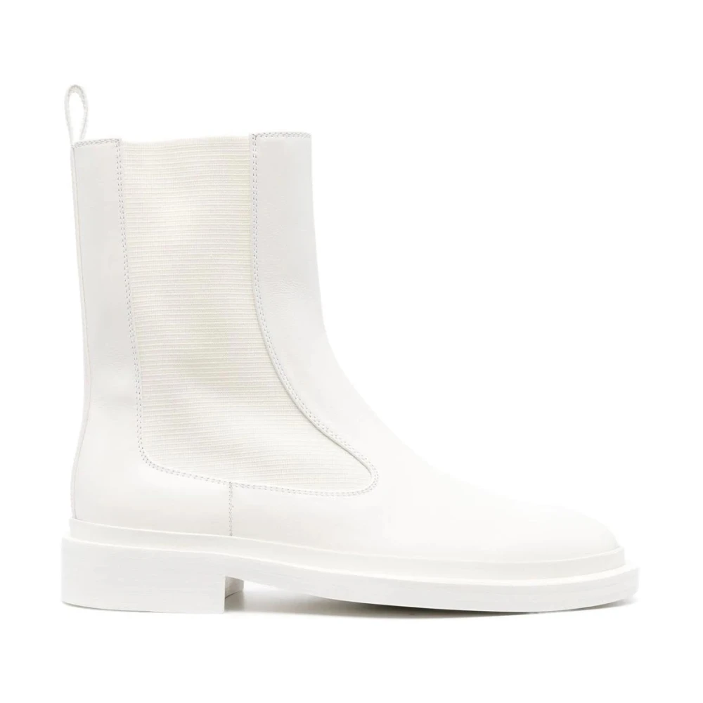Jil Sander Women's Beige Chelsea Boots, 4 1/2 Uk, Elegant Ankle Boots