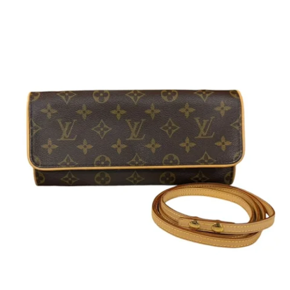 Louis Vuitton Vintage Pre-owned Canvas shoulder-bags Brown Dames