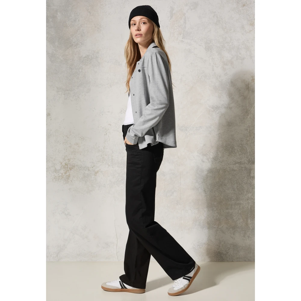 cecil Melange Overshirt Jas Stijlvol Functioneel Gray Dames