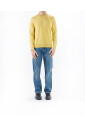 pull-leger-coton-jaune-tricot-logo