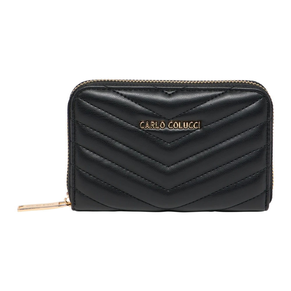 Carlo Colucci Women's Black Compact Wallet