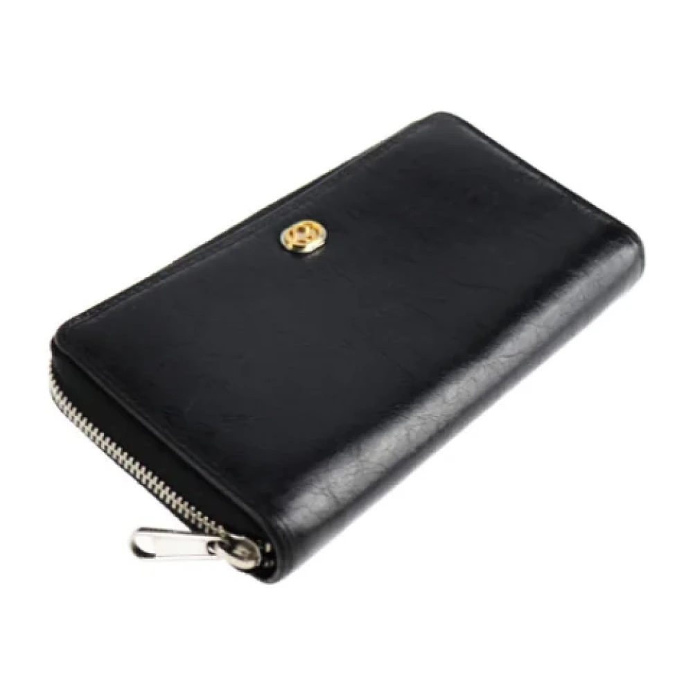 Gucci Vintage Pre-owned Leather wallets Black Dames