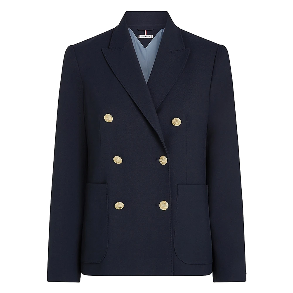 Tommy Hilfiger Woestijnhemel Blazer voor Vrouwen Blue Dames