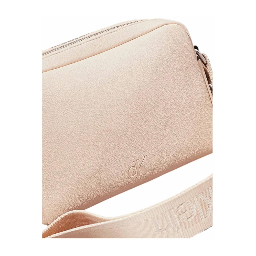 Calvin Klein Webbing Camera Tas Beige Dames