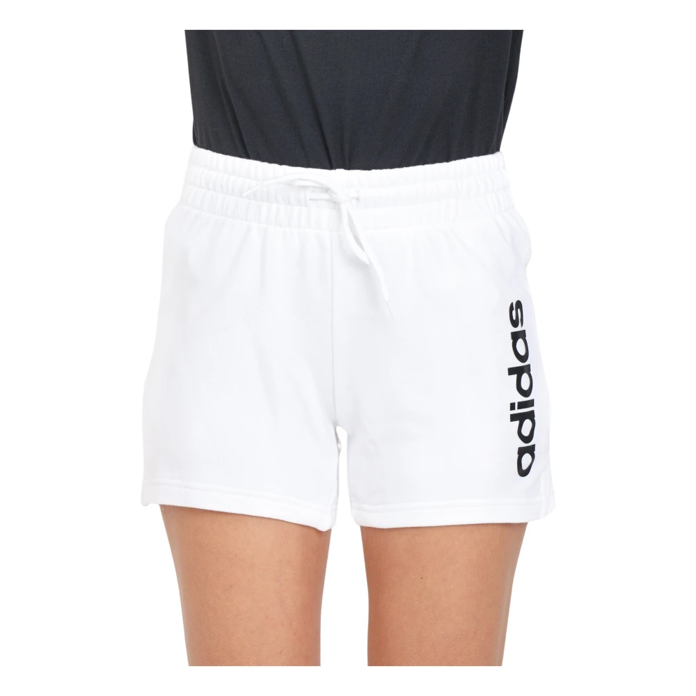 Adidas Linear Shorts White- Dames White