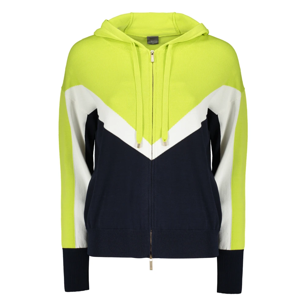 Lorena Antoniazzi Gebreide volledige ritssluiting hoodie met verstelbare capuchon Multicolor Dames