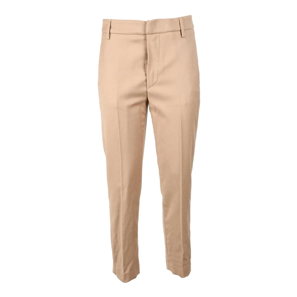 Dondup Wolmix Stretchbroek Brown Dames