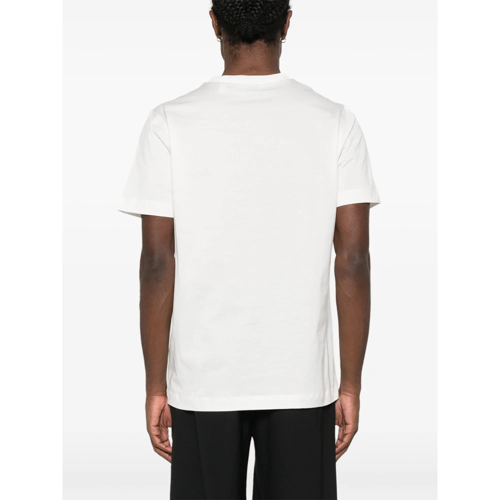 Burberry Witte Polo Shirt met Equestrian Knight Design White Heren